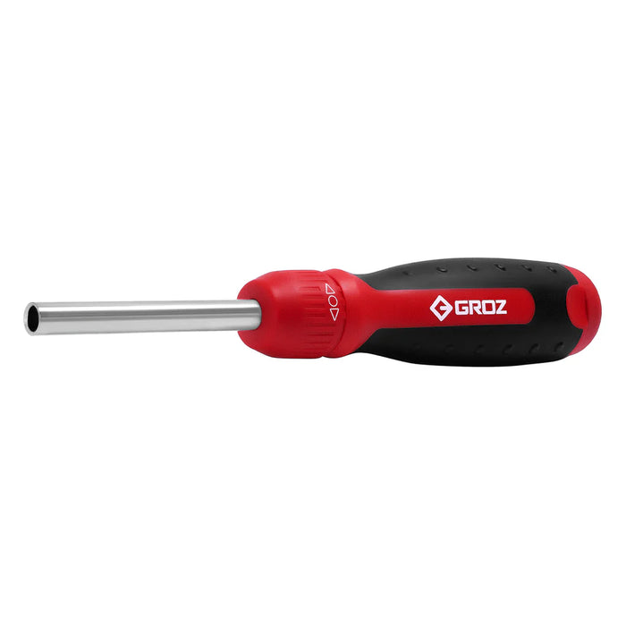 Groz Ratcheting Screwdriver with 7 Steel Interchangeable Bits 33713