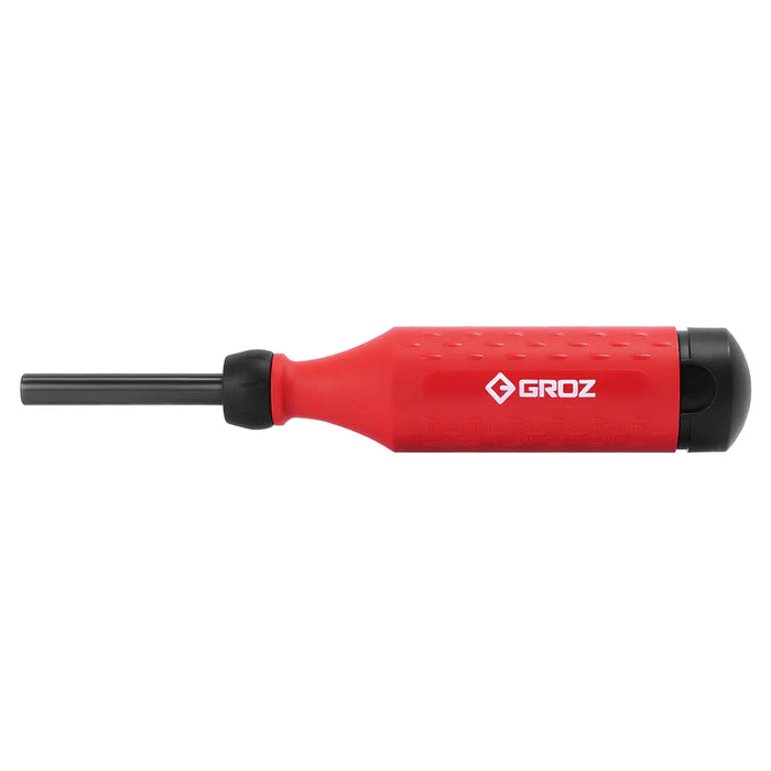 Groz Tamperproof Screwdriver, with 7 double-ended interchangeable steel bits 33715