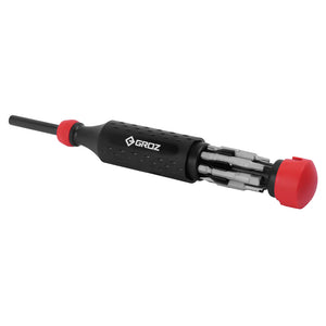Groz 14-in-1 Automotive Screwdriver with 14 interchangeable steel bits 33716