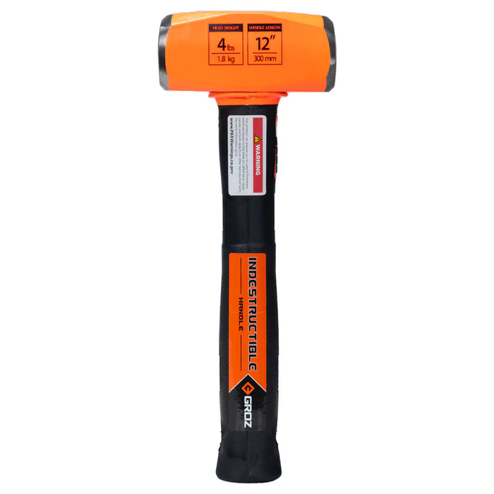 Groz 12" Indestructible Handle Club Hammer, 4 lb. 34501