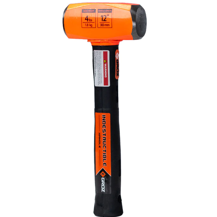 Groz 12" Indestructible Handle Club Hammer, 4 lb. 34501