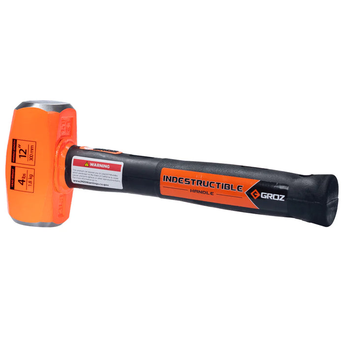 Groz 12" Indestructible Handle Club Hammer, 4 lb. 34501