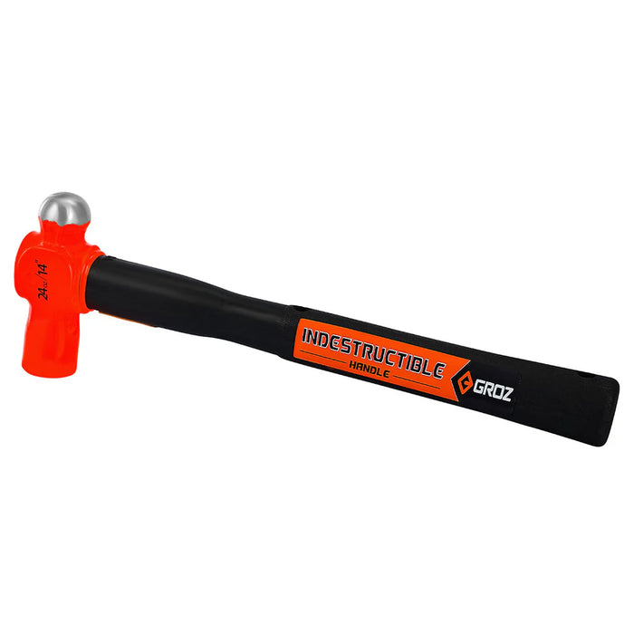 Groz 14" Indestructible Handle Ball Pein Hammer, 24 oz. 34540