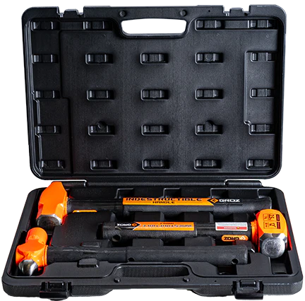 Groz 3 Piece Indestructible Handle Hammer Kit 34575