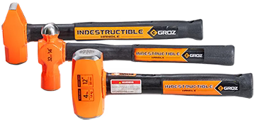 Groz 3 Piece Indestructible Handle Hammer Kit 34576