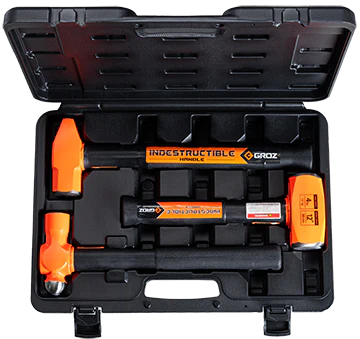 Groz 3 Piece Indestructible Handle Hammer Kit 34576