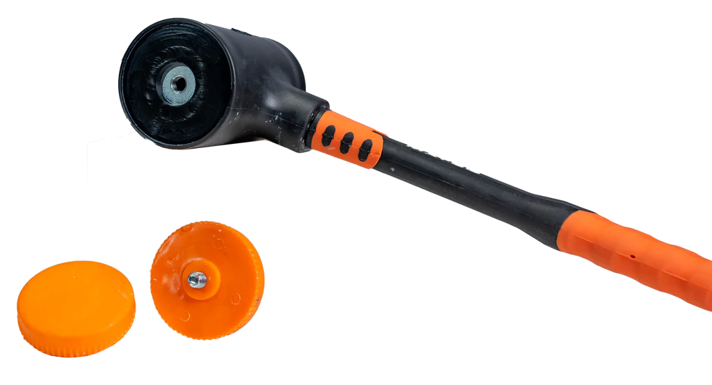 Groz Dead Blow Hammer Fiberglass Handle, with Replaceable Faces 34830