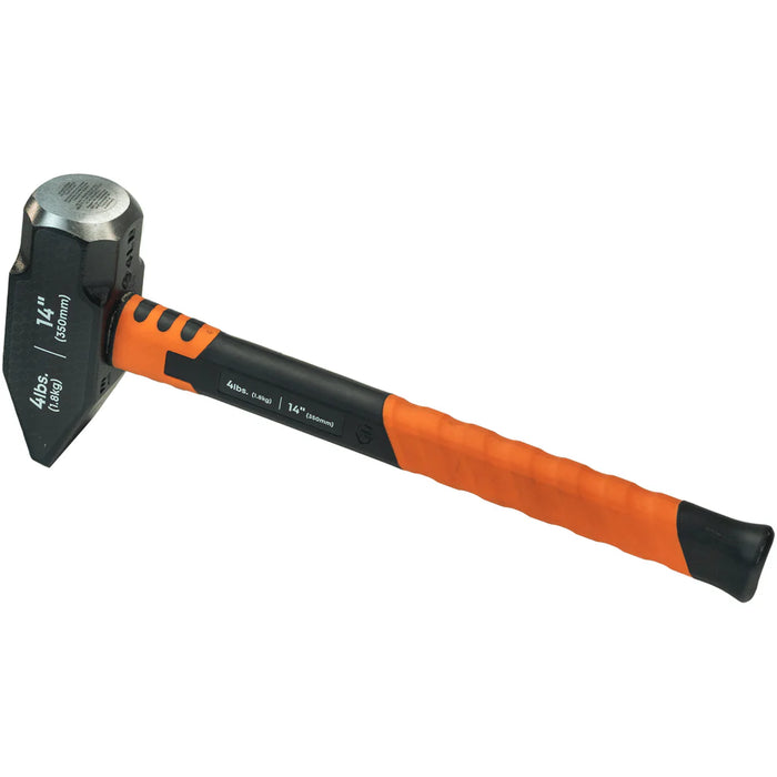 Groz 14" Blacksmith Hammer with Fiberglass Handle, 4 lb. 36563