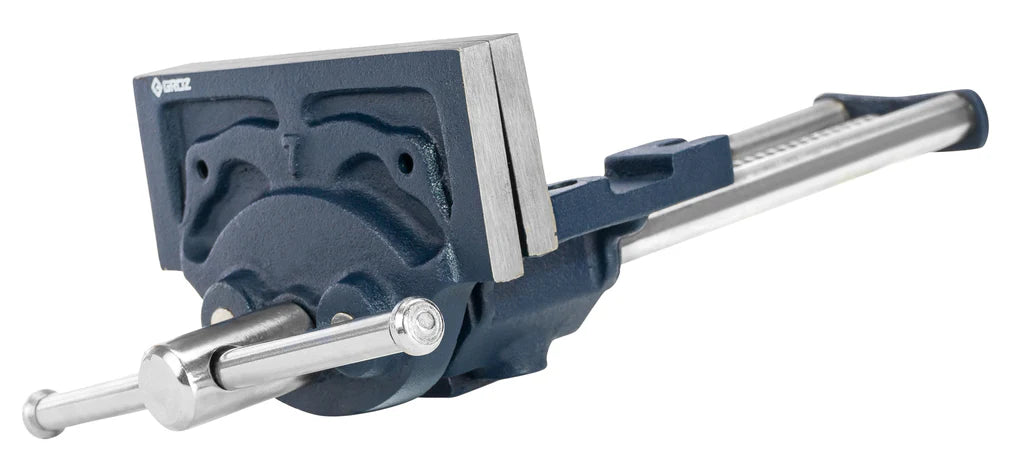Groz Heavy Duty Woodworking Vise, 7", Plain Screw and “Toe-in” Feature 39001