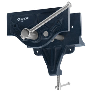 Groz Portable Woodworking Vise, 6" Wide Jaw, with "Toe-in" Feature 39006