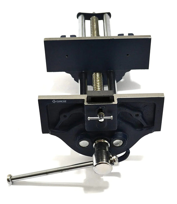 Groz 10.5" Quick Release Woodworking Vise, Cast Iron, “Toe-in" Feature 39014