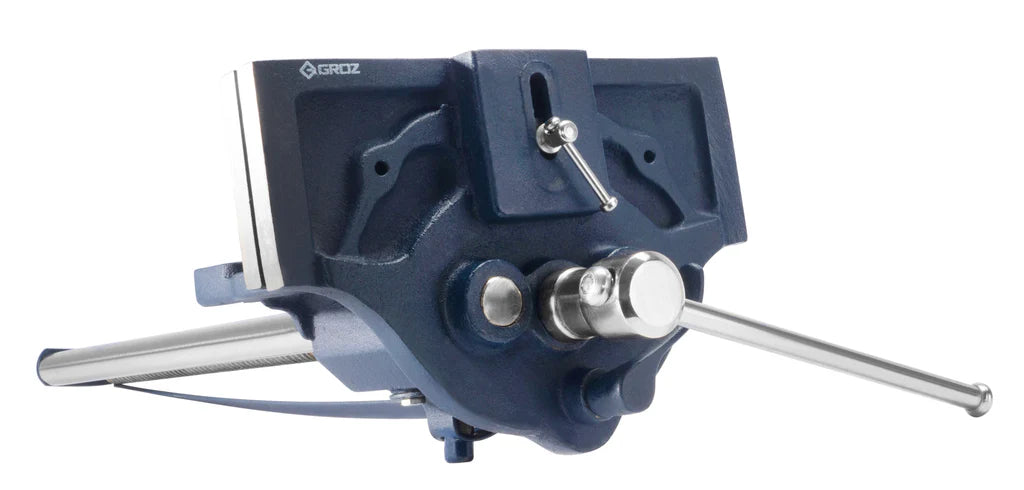 Groz 10.5" Quick Release Woodworking Vise, Cast Iron, “Toe-in" Feature 39014