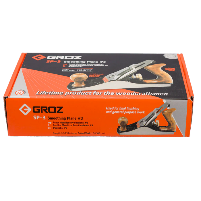 Groz Smoothing Bench Planer with Smooth Base, 1.75" or 2" Wide Cutter 39700
