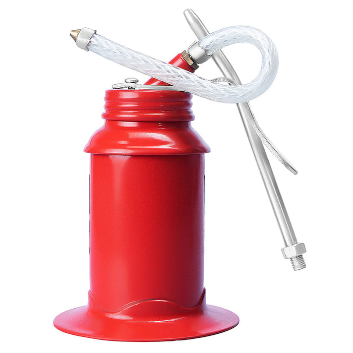 PROLUBE Steel Pistol Type Oil Can, Rigid and Flexible Spout, With Base 42232