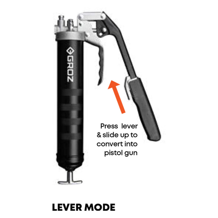 Groz PROLUBE Dual Pistol/Lever Handle Grease Gun 42382
