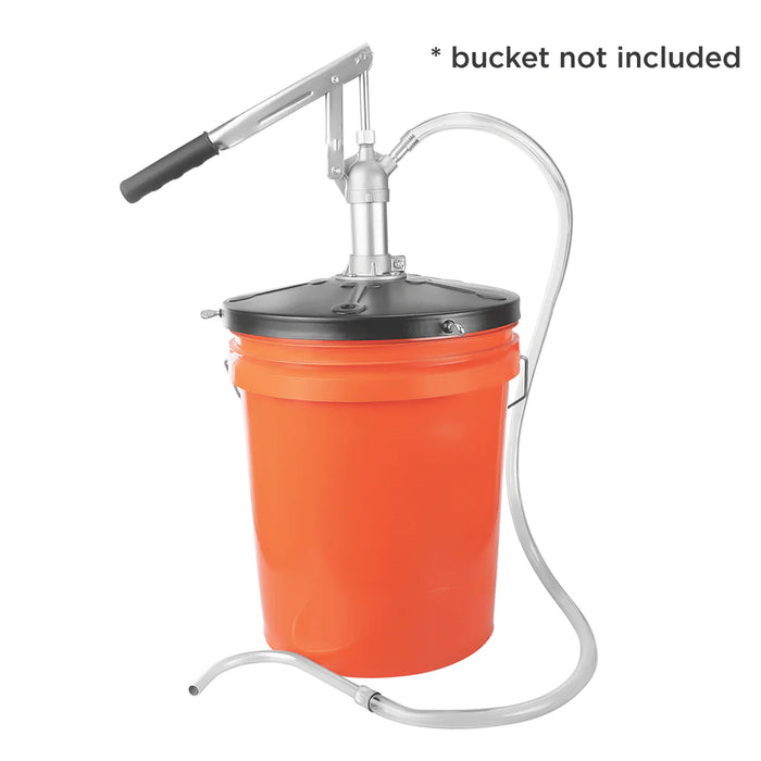 Groz Lubrication Oil Dispenser Pump, with 4 Foot Soft PVC Hose 44150