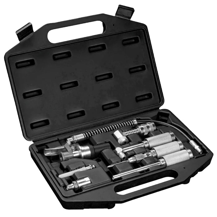 Groz PROLUBE Premium Greasing Accessory Kit, 8 piece Quick Connect, 1/8" NPT 44959