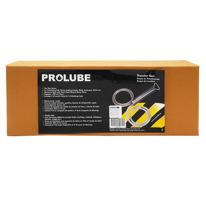 Prolube Double-Action Suction Transfer Gun with 8' Hose, Aluminum Barrel 45250