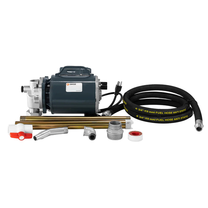 Groz Heavy Duty 115V AC Powered Electrical Oil Pump, Regular Flow, 4 GPM 45550