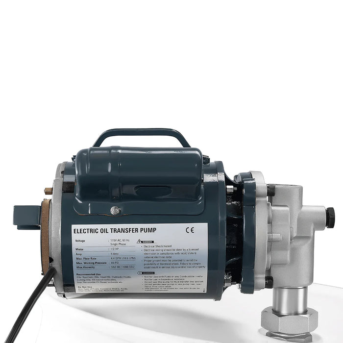 Groz Heavy Duty 115V AC Powered Electrical Oil Pump, Regular Flow, 4 GPM 45550