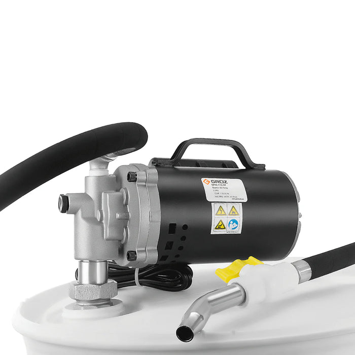 Groz Heavy Duty 115V AC Powered Electrical Oil Pump, High Flow, 8 GPM 45555