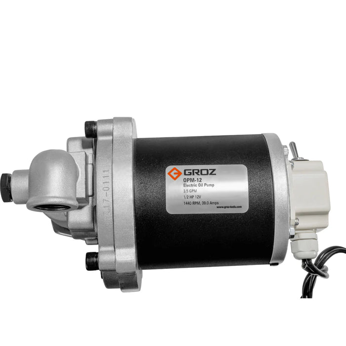 Groz Heavy Duty 12V DC Powered Electrical Oil Pump, High Flow, 8 GPM 45560