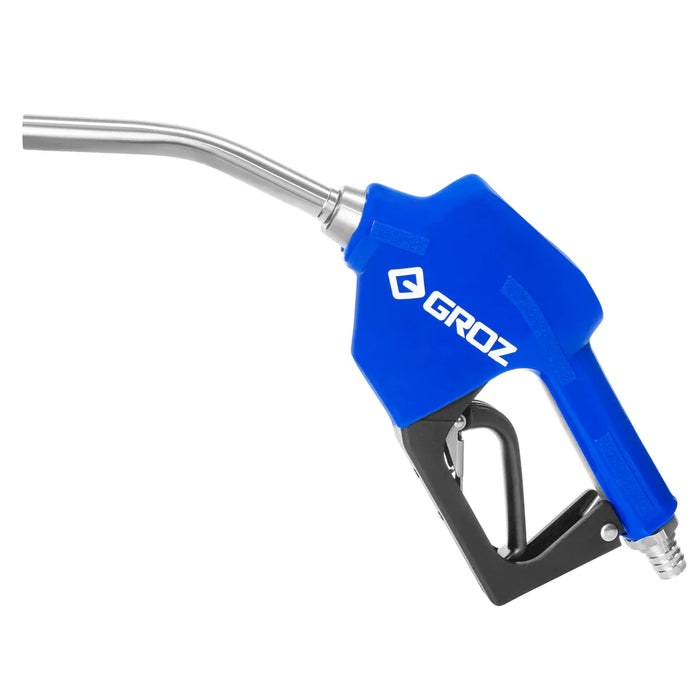 Groz Automatic Shut-Off DEF and Adblue Nozzle with SS Swivel and Hose Barb 45567