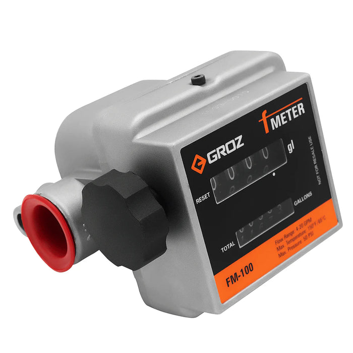 Groz F Meter Mechanical Fuel Meter, Gallons, 1" NPT (F) 45685