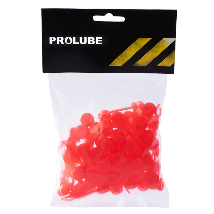 PROLUBE Grease Fitting Cap, Pack of 50, Red 46701
