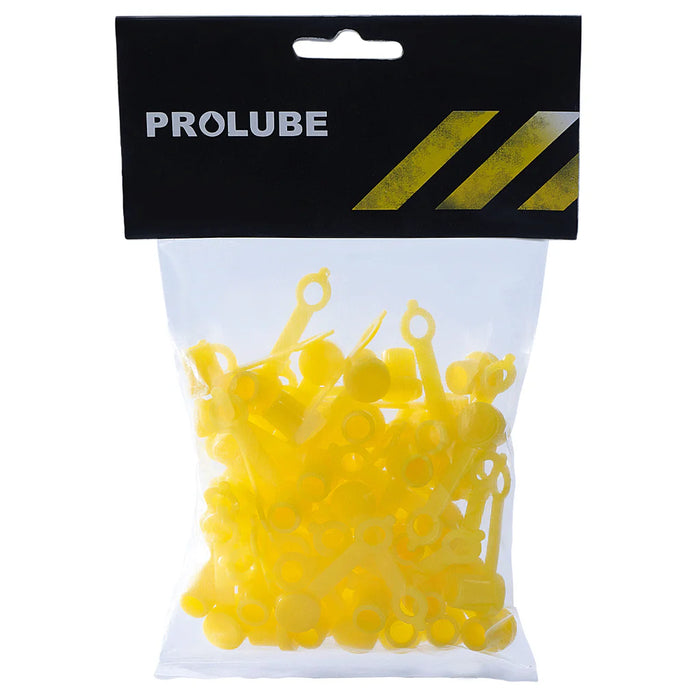 PROLUBE Grease Fitting Cap, Pack of 50, Yellow 46702