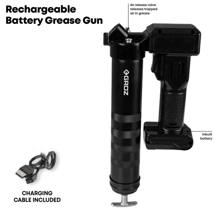 Groz PROLUBE Rechargeable 2000 mAh Lithium-Ion Battery Grease Gun 47380