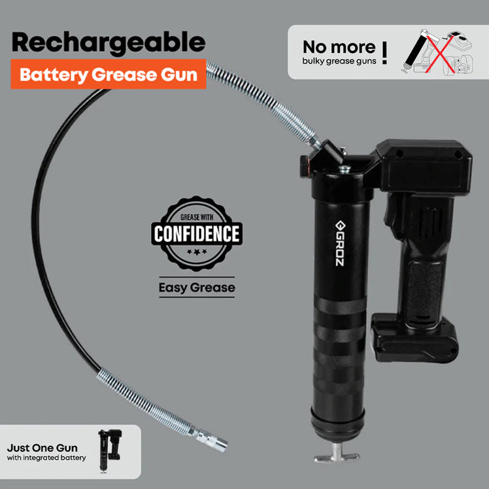 Groz PROLUBE Rechargeable 2000 mAh Lithium-Ion Battery Grease Gun 47380