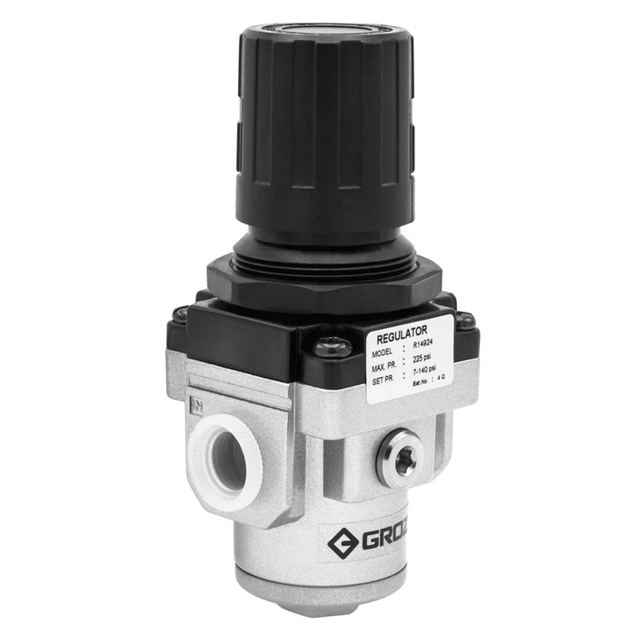 Groz Air Regulator - Miniature, Intermediate, or Standard - 1/4" NPT, 1/2" NPT, or 3/8" NPT 60051