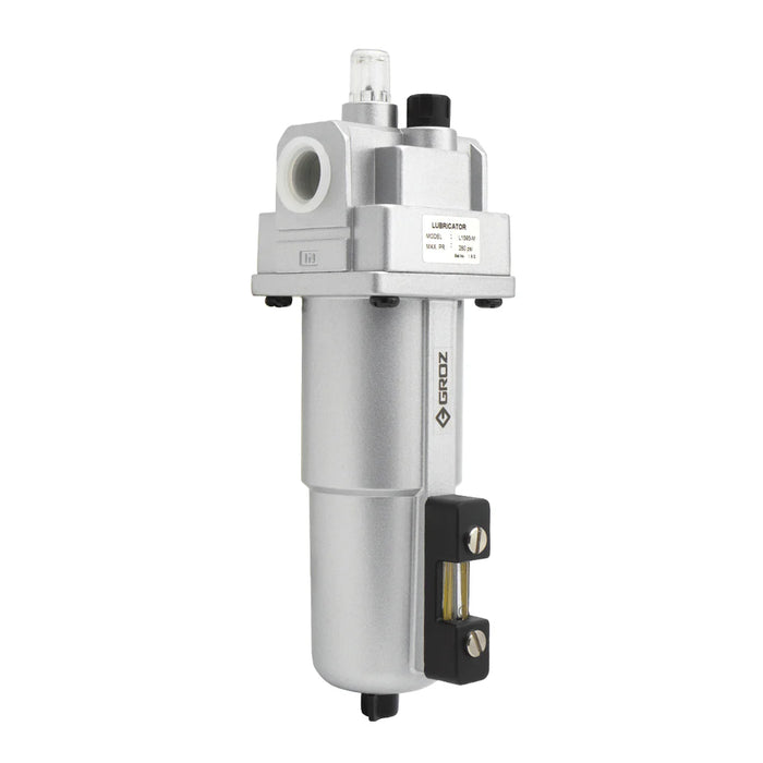 Groz Air Lubricator with Metal Bowl - Standard 1/2 NPT 60282