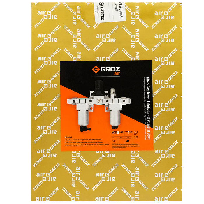 Groz Air filter, Regulator, Lub (Pack of 3) 60584