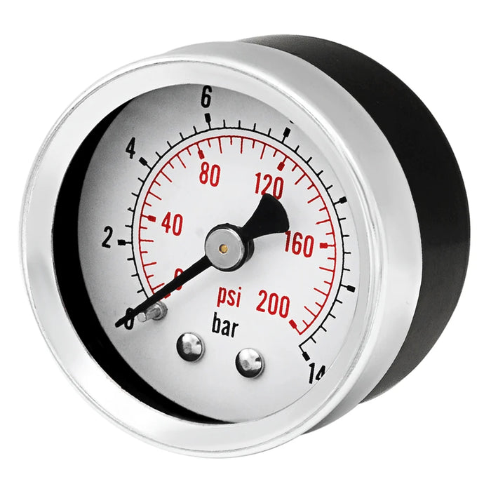 Groz Pressure Gauge Dual PSI/BAR Scale with Back Mount - 1/8" or 1/4" NPT 60635