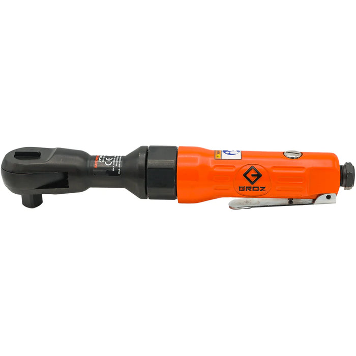 Groz Pneumatic Ratchet Wrench, 3/8" or 1/2" Drive Size 61970