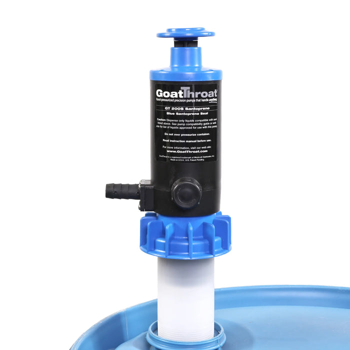 Goat Throat GT200S Pump with Remote Discharge Tap and Santoprene Seals GT200SRT