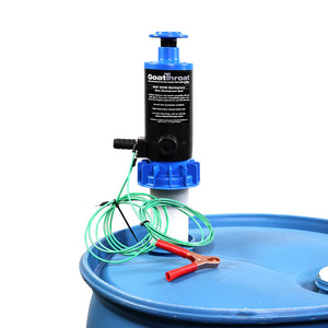 Goat Throat Groundable Drum Pump and Remote Discharge Tap with Santoprene Seals - add correct hose GTSCP200SRT