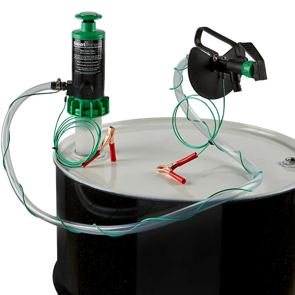 Goat Throat Groundable Drum Pump and Remote Discharge Tap with Viton Seals GTSCP.300.RT
