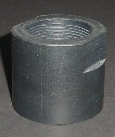 Goat Throat 53mm Jug Adapter- with 2" Pipe Thread- EPDM GT26112TE