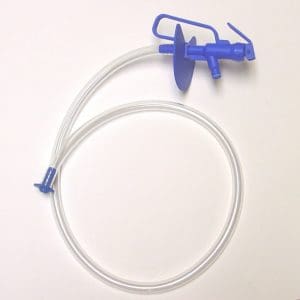 Goat Throat Remote Discharge Tap with Teflon and Kalrez Seals - Blue GTRTTTKE