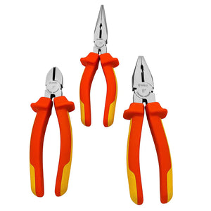 Groz 3 Piece Insulated Plier Set, 1000V AC Insulated 31570