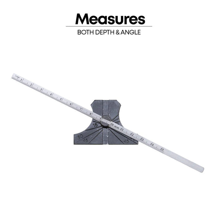 Groz 6" Depth and Angle Gauge 1214