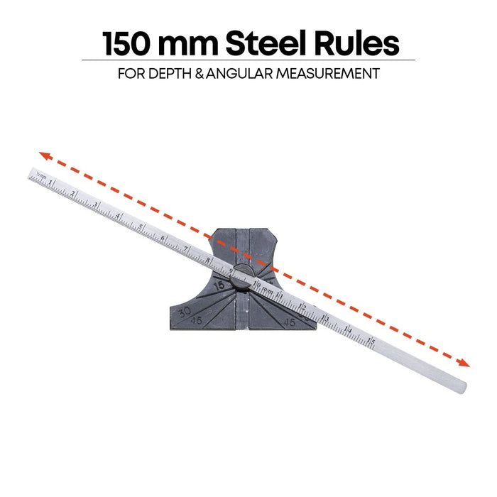 Groz 6" Depth and Angle Gauge 1214