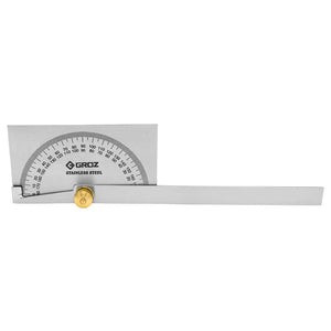Groz Rectangular Head Degree Protractor 1224-1