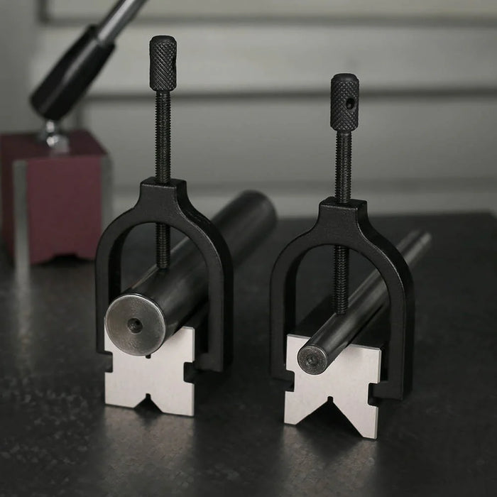 Groz Precision V-Block and Clamp (2 Pack) 3001