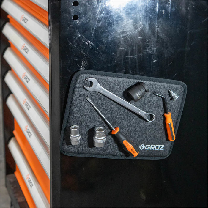 Groz Magnetic Tool Mat - 8" × 11" or 2” x 12” 32274