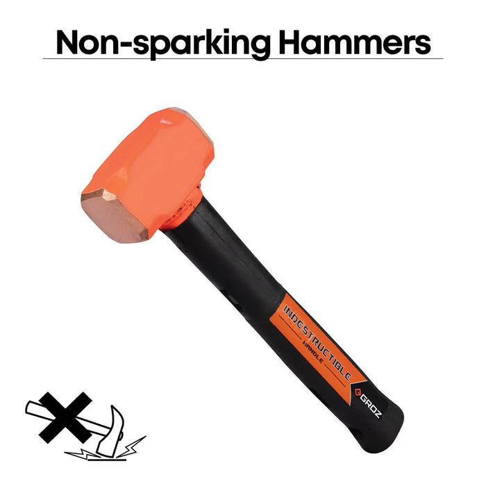 Groz 12" Indestructible Handle Copper Head Club Hammer, 4 lb. 34600