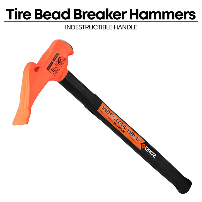 Groz 20" Indestructible Handle Tire Bead Breaker Hammer, 5 lb. 34750